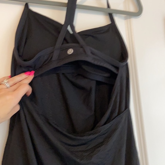 Black CYB lululemon tank top. Open back. Size 6 - Picture 3 of 4